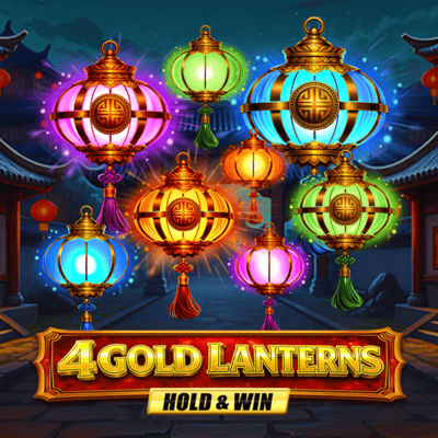 4 Gold Lanterns Hold & Win